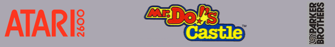 Mr. Do's Castle logo for Atari 2600